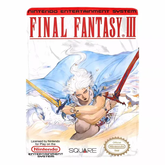 Discover Retro Video Game Final Fantasy III SNES Cover Ultra-Soft Micro Fleece Blanket