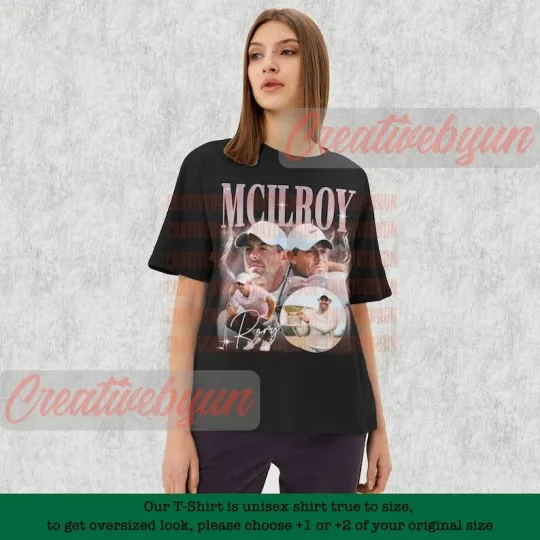 Discover Rory McIlroy Shirt, Rory McIlroy Vintage Shirt, Rory McIlroy Fan Unisex T-Shirt