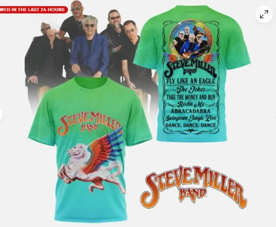 Discover Steve Miller Band Fly Like An Eagle 2025 3D T-Shirt