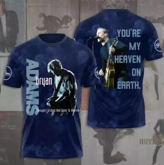 Discover Bryan Adams 3D Apparel 3D T Shirt Tour 2025 Gift For Fans