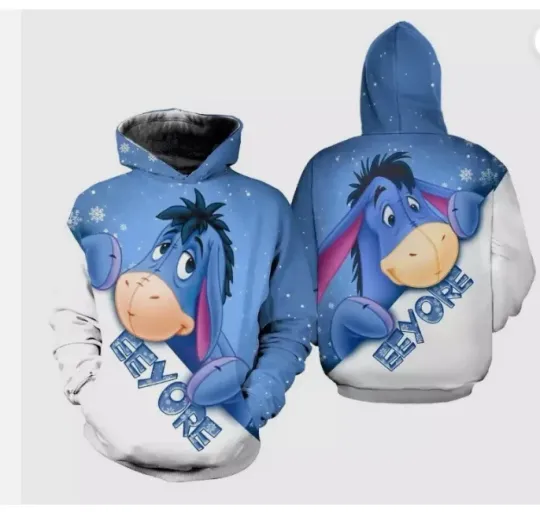 Discover Eeyoree Donkey Christmas Disneyyy 3D Hoodie 3d