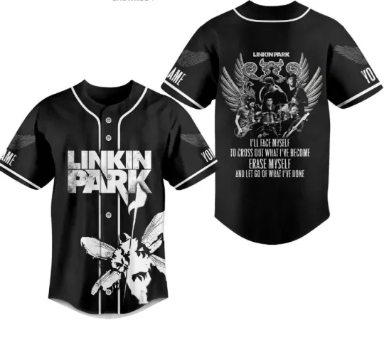 Discover Personalized Lin*kin Park I Will Face My Self To Cross Out Baseball Jersey