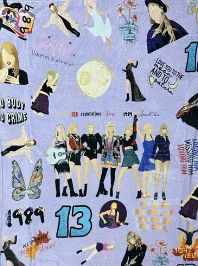 Discover Taylorr Swifts Eras Fleece Blanket