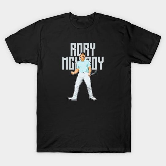Discover Rory McIlroy Celebrate Birdie Putt Bold - T-Shirt