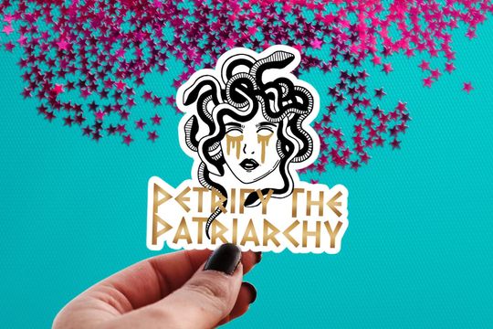 Discover Medusa Laptop Sticker, Feminist Sticker, Women Supporting Women