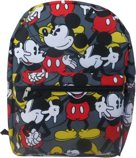Discover Large Backpack - Disneyyy - Mickeyy mouse - Grey Allover Print