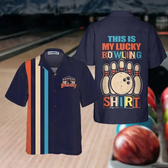 Discover This Is My Lucky Bowling Hawaiian Shirt Colorful Bowling Ball Shirt