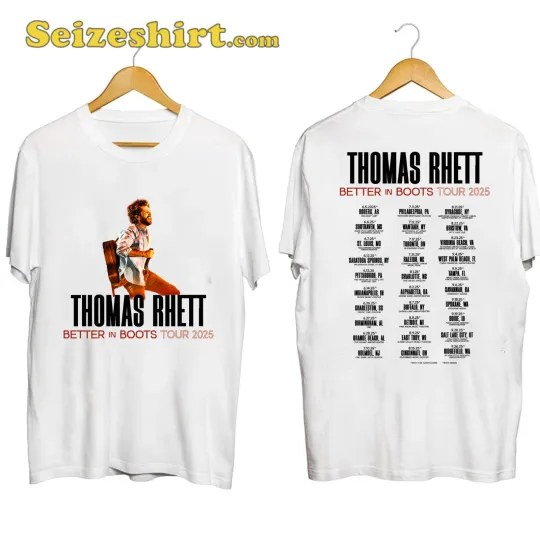 Discover Thomas Rhett Better In Boots Tour 2025 T-Shirt