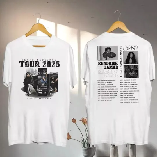 Discover Kendrick Lamar 2025 Grand National Tour T-Shirt, Kendrick Lamar & SZA Shirt