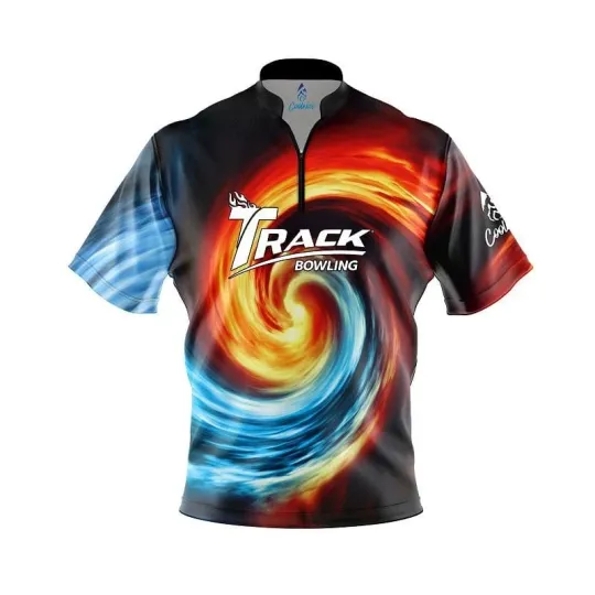 Discover Track Fire and Ice Vortex Fast Track CoolWick Bowling Jersey