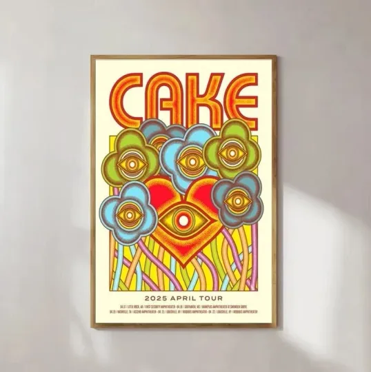 Discover Cake Tour In April 2025 Vintage Unframed Poster Tour