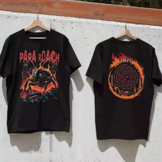 Discover Papa Roach Roachzilla 2025 North American Tour Short Sleeve 2 Side T-shirt