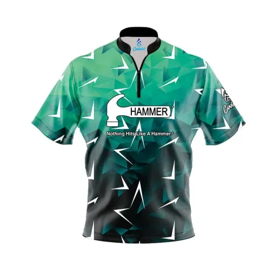 Discover Hammer Compete Quick Ship CoolWick Sash Zip Bowling Jersey