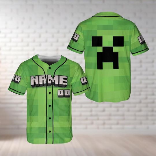 Discover Custom Minecraft Baseball Jersey A Minecraft Movie
