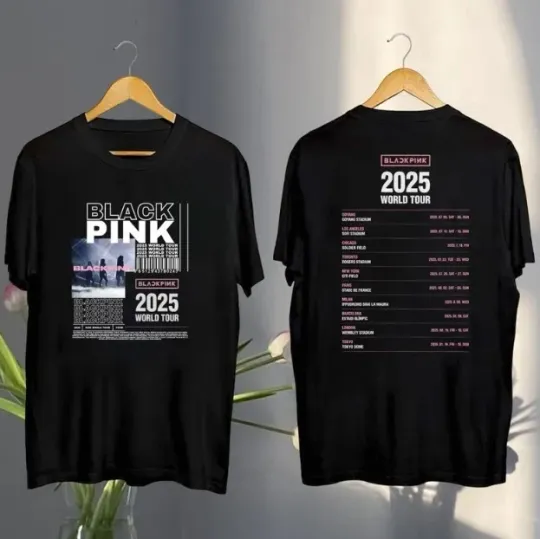 Discover 2025 Black Pink World Tour T-Shirt, Black Pink 2025 Concert Tee, Black Pink