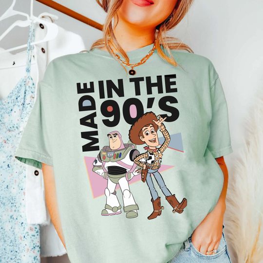 Discover Disneyyy toy stories Woodyy Made In The 90s Shirt, toy stories Friends Matching T-shirt