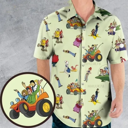 Discover CBS Cartoons 70s Era Hawaiian Shirt, gift for cartoon lovers