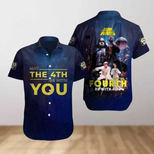 Discover Starr Warss May The 4th Be With You Galaxy's Edge Fan Gift Hawaiian Shirt