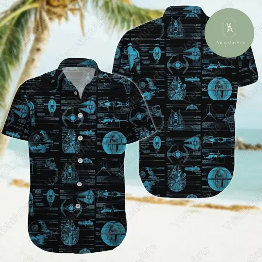 Discover Starr Warss 3D Hawaii Shirt US Size All Over Print Father Day Gift