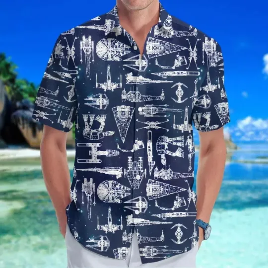 Discover Starr Warss Hawaii Shirt Disneyyy Starr Warss Hawaiian Shirt Space Shirt