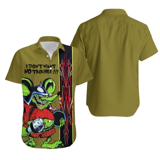 Discover Rat Fink Hawaiian Shirt Full Sizes S To 5Xl, Gift for Unisex