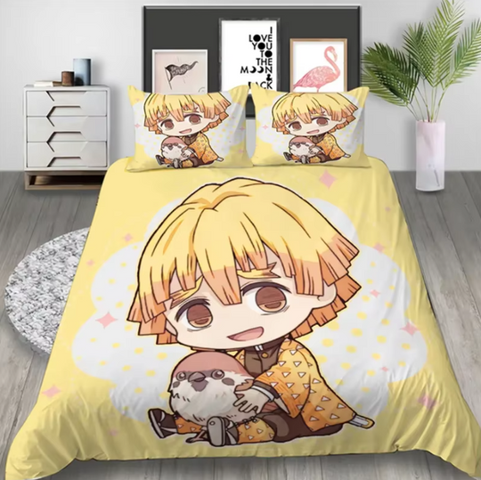 Discover Anime demon 3D Printed Duvet Case Pillowcase Bedding Set
