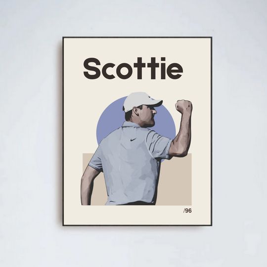Discover Scottie Scheffler Poster, Golf Poster