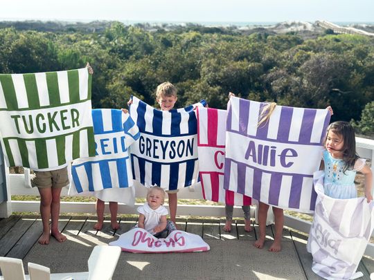 Discover Personalized Beach Towel Custom Name Microfiber Pool Towel Beach Day Essential Birthday Gift
