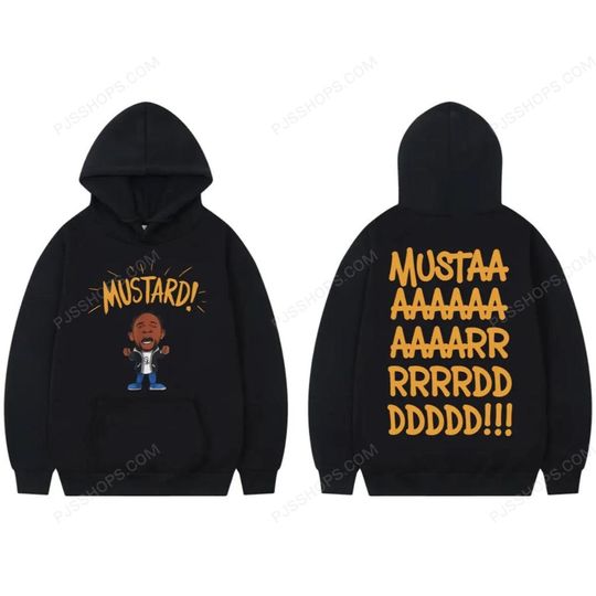 Discover Kendrick Lamar Mustard Double Sided Print Hoodie