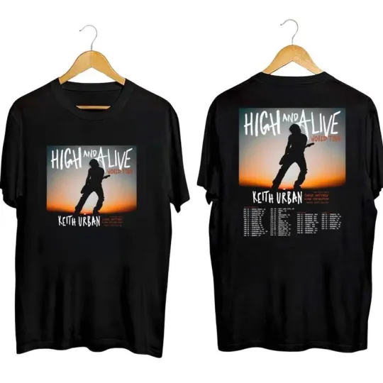 Discover Vintage Country Music T-Shirt, Keith Urban High and Alive Tour 2025 Shirt