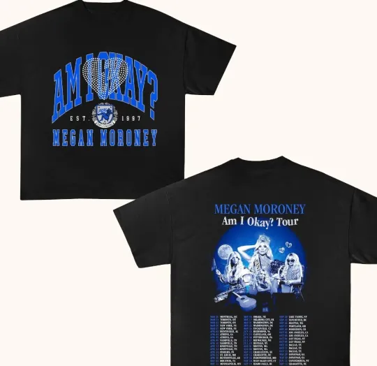 Discover Megan Moroney Shirt, 2025 Megan Moroney Am I Okay Tour T-shirt Country Music