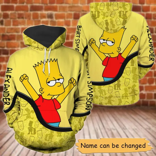 Discover Simpsons Family Costume 3D HOODIE