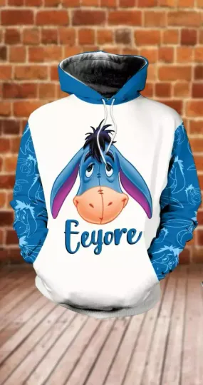 Discover Eeyoree winniee the poohh 3D HOODIE