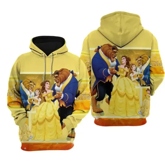 Discover Never Too Old For Beautyy and The Beastt Tale As Old As Time 3D HOODIE B