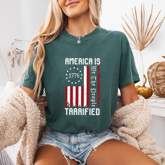 Discover America is Tarrified Political Tariffs Economy World Politics Funny Sarcastic