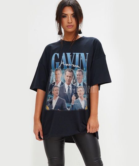 Discover GAVIN NEWSOM Vintage Shirt, Gavin Newsom Homage Tshirt, Gavin Newsom Fan Tees, Gavin Newsom Retro 90s Sweater