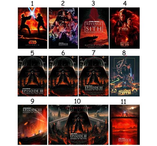 Discover Starr Warss Revenge Of The Sith 20th Anniversary Episode III 2025 Poster