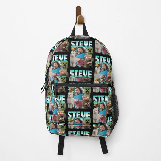 Discover Steve Minecraft Movie Backpack, School Bag, Kid Gift, Back to School