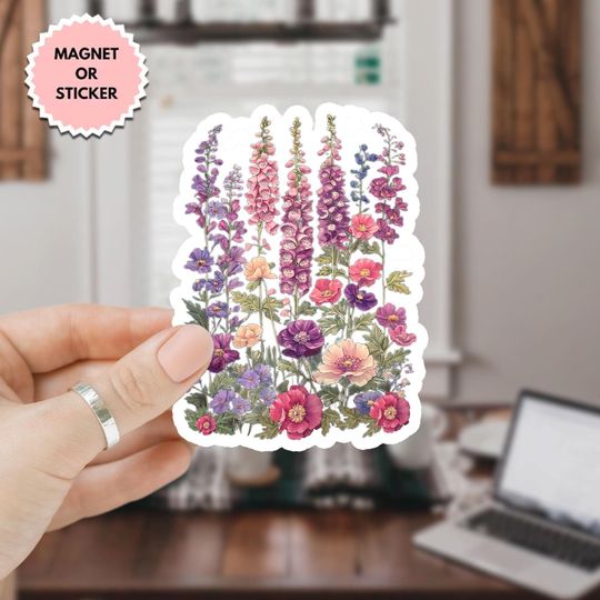 Discover Subtle FDT Floral Garden Sticker