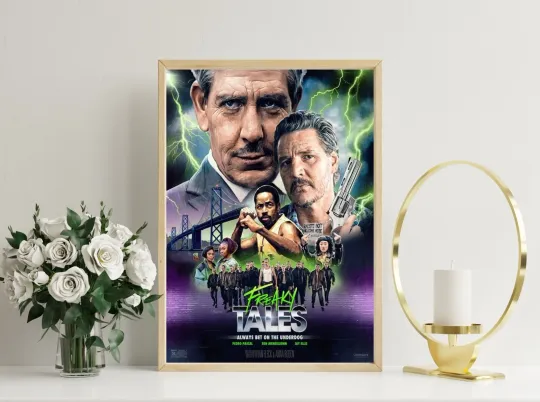 Discover Freaky Tales Movie Poster 2025 Pedro Pascal Ben Mendelsohn Action Film Print