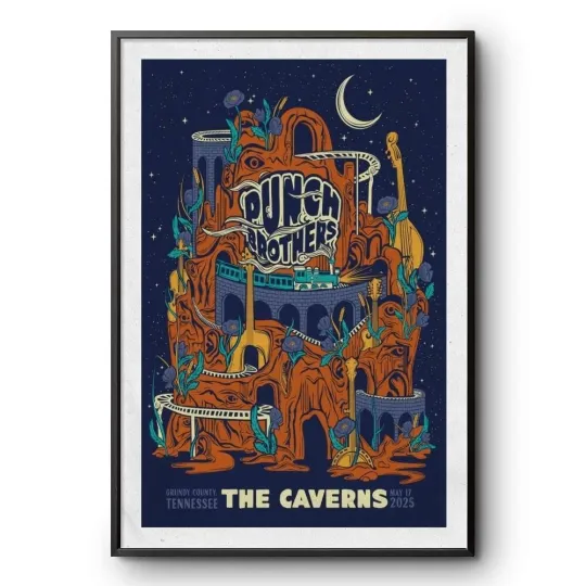 Discover Punch Brothers The Caverns, Pelham, TN May 17 2025 Tour Poster