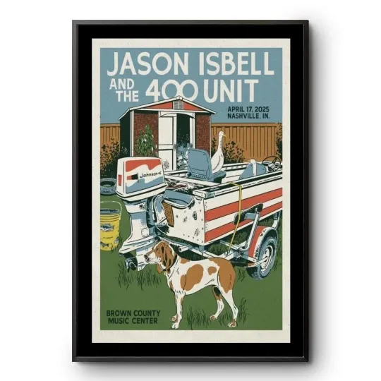 Discover Jason Isbell And The 400 Unit Nashville, IN Apr 17 2025 Tour Poster