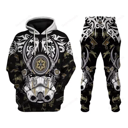 Discover Starr Warss Trooper Samurai Costume Hoodie Sweatpants
