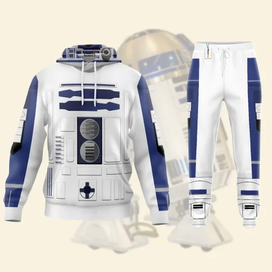 Discover R2 D2 Robot Costume Hoodie Jogger Set