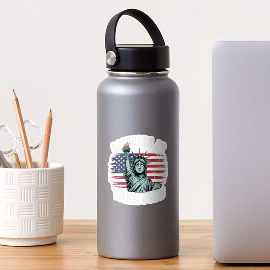Discover America Is Tarrified Funny 2025 Sticker