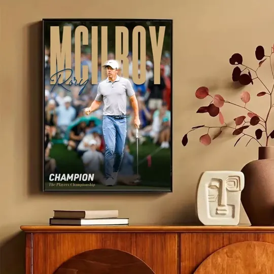 Discover Rory McIlroy Is The Champion Of The Players Championship PGA Poster