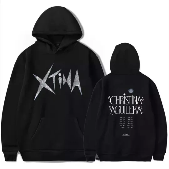 Discover 2 sided hoodie, Christina Aguilera Merch Midnight Tour 2024 Hoodie, gift fans