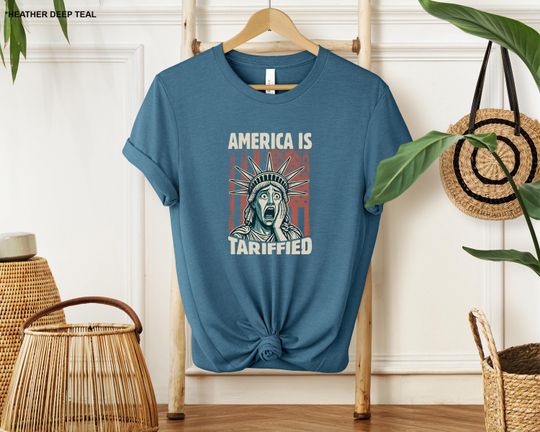 Discover America is Tariffied Shirt, Funny Tariff Shirt, Tariffied Anti-Trump Shirt