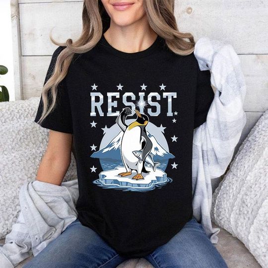 Discover Resist Penguin Against Trump T Shirt