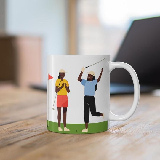 Discover Black Women Golf Mug - Women Golfers - Brown Girl Golf - Gift for Golfer